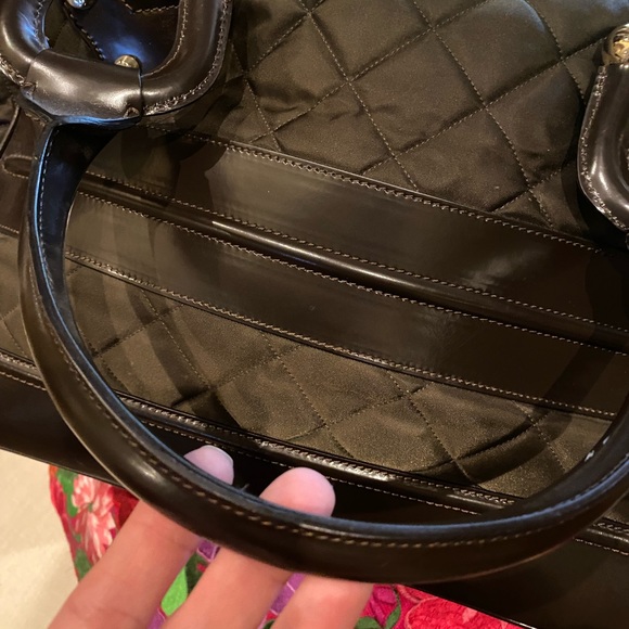 Burberry quilted Prorsum Bit Runway leather brown bag - Picture 5 of 15